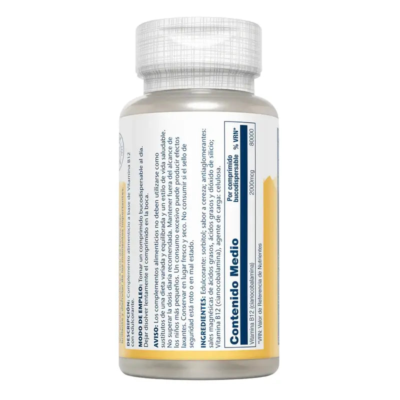 Solaray Vit. B12 2000 mcg. 90 sublingválnych tabliet