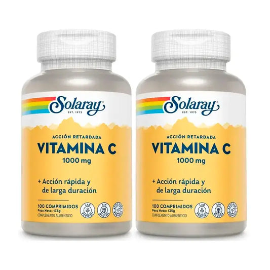 Solaray Vitamín C 1000 mg. Balenie 2 x 100 tabliet.