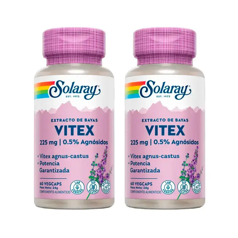 Solaray Vitex (vitex) balenie 2 x 60 kapsúl