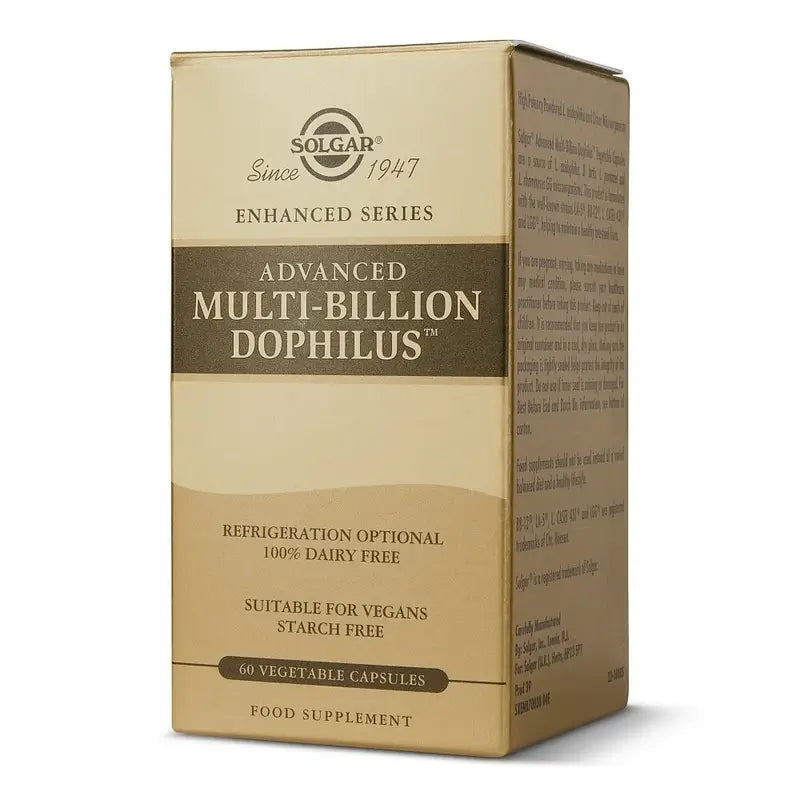 Solgar Advanced Multi-Billion Dophilus, 60 rastlinných kapsúl