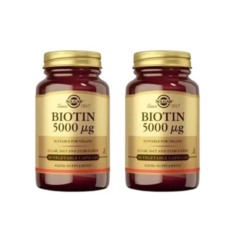 Solgar Biotín 5000 mcg, 2×100 kapsúl 