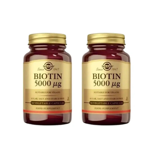 Solgar Biotín 5000 mcg, 2×100 kapsúl 
