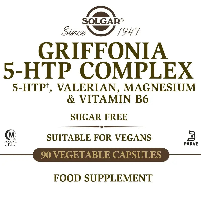 Solgar Griffonia 5-HTP Complex, 90 kapsúl