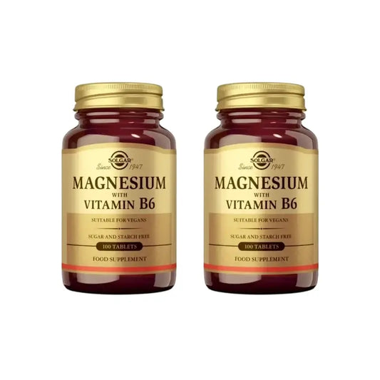 Solgar Horčík + vitamín B6, 2 × 100 tabliet 
