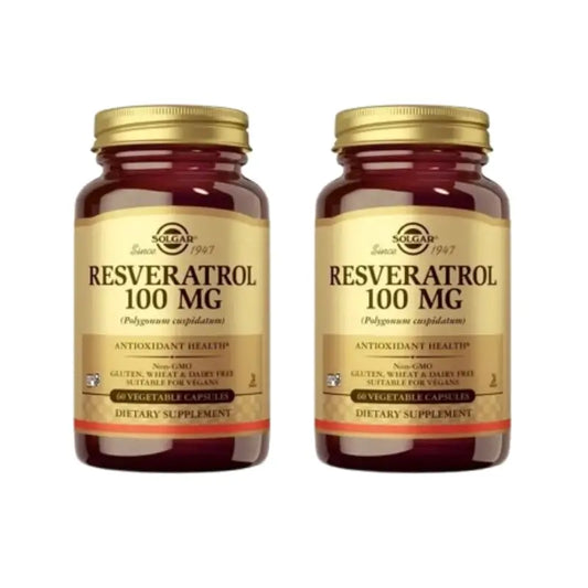 Solgar Resveratrol, 2 x 60 rastlinných kapsúl 