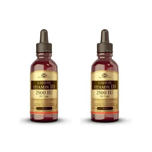 Solgar Vitamín D3 v tekutej forme 2500 IU, 2 × 59 ml 