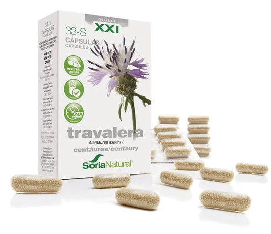 Soria Natural 33-S Travalera 200 Mg, 30 Capsules