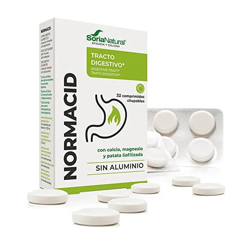 Soria Natural Normacid 1250 mg, 32 tabliet
