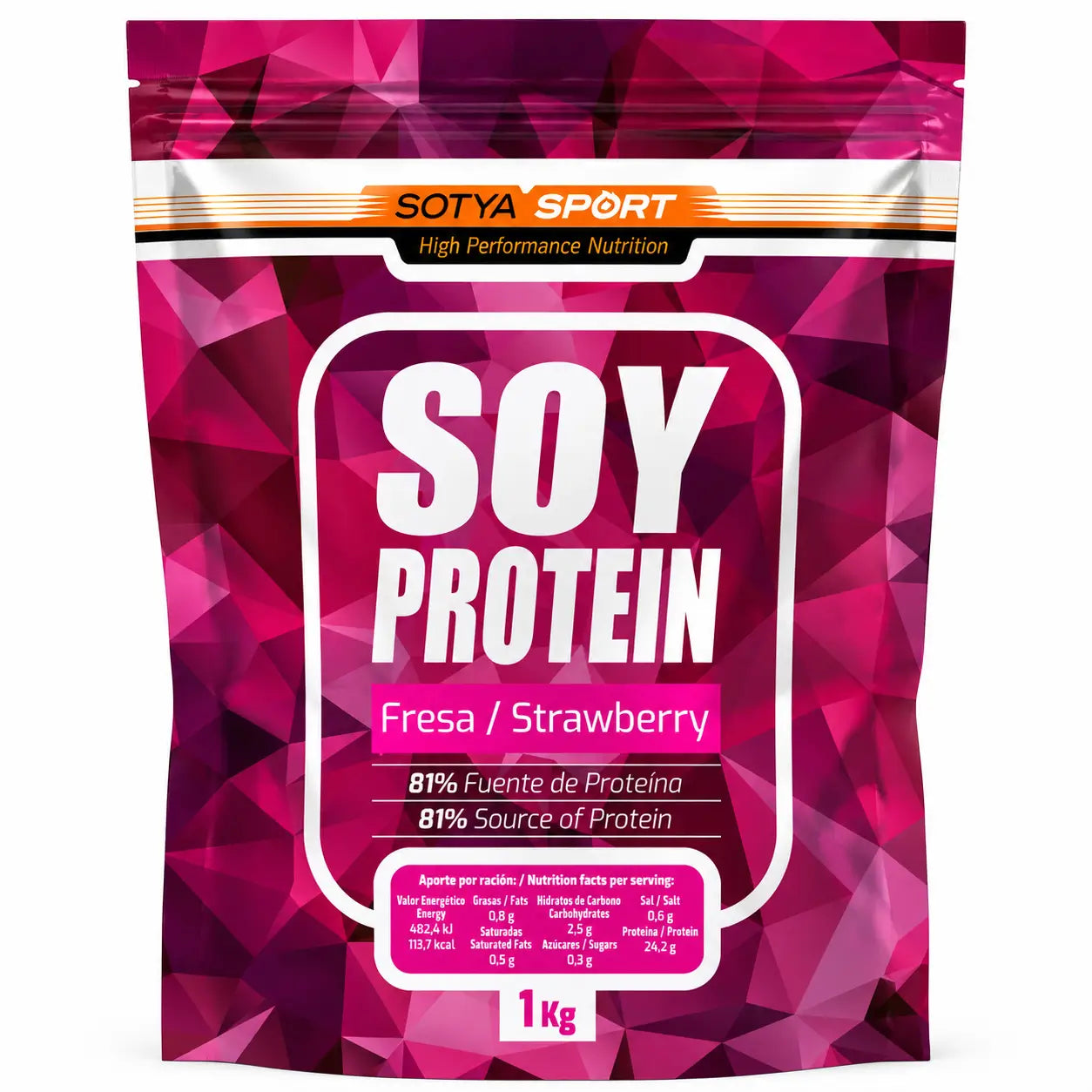 Sotya Sója s príchuťou jahody 1 kg.