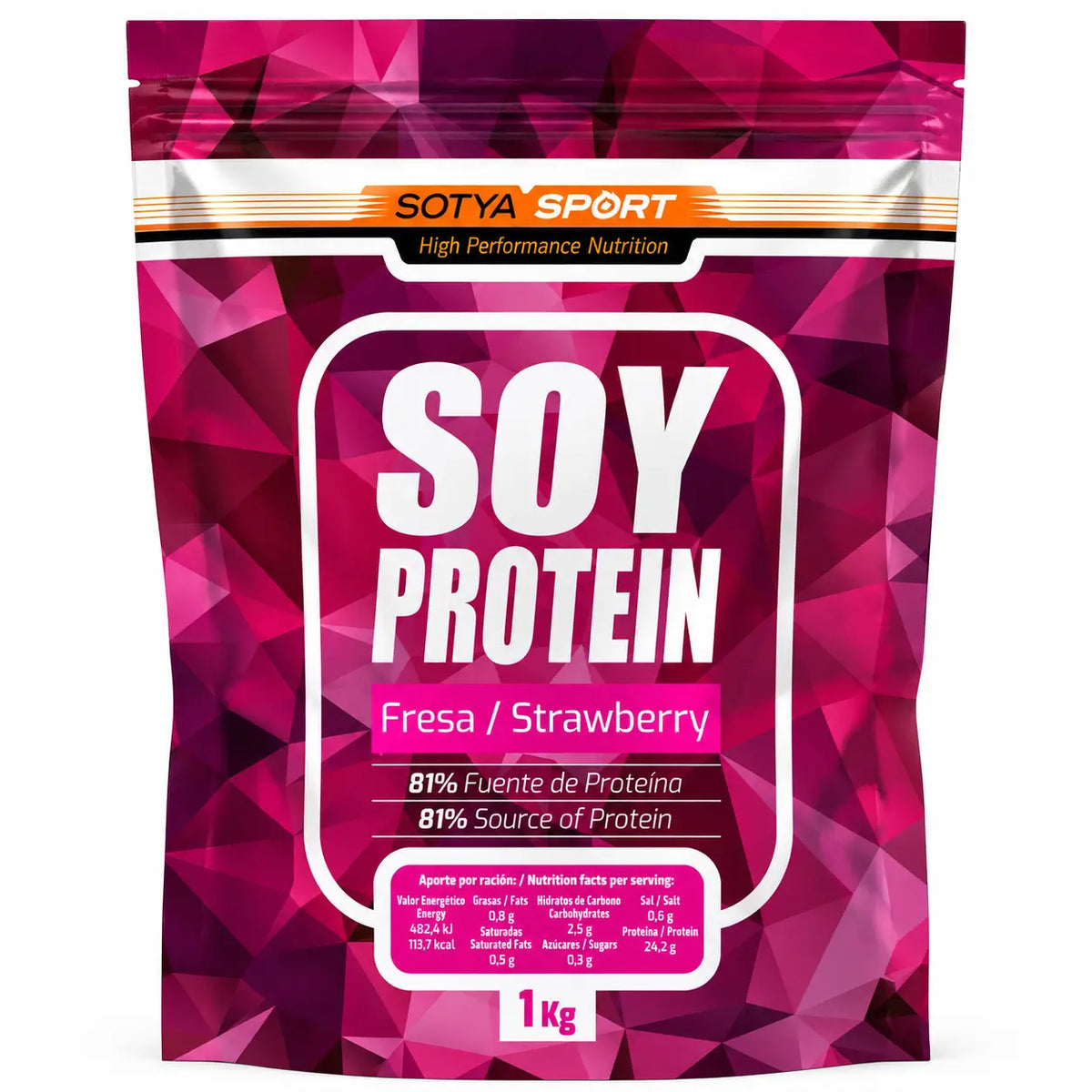 Sotya Sója s príchuťou jahody 1 kg.