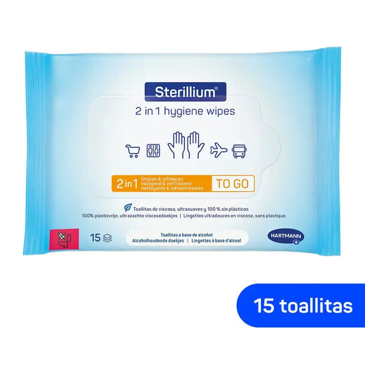 Sterillium 2 v 1 čistiace utierky, 15 kusov