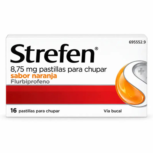 Strefen Orange, 16 pastiliek na cmúľanie