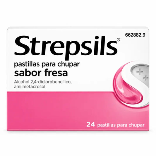Strepsils Jahoda, 24 pastiliek na cmúľanie
