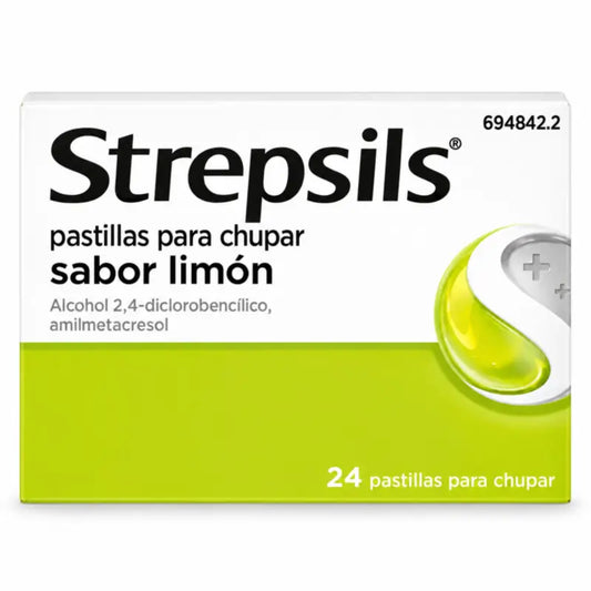 Strepsils Citrón bez cukru, 24 pastiliek na cmúľanie