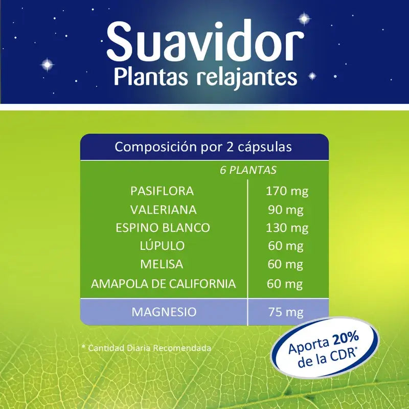 Suavidor – upokojujúce rastliny, 45 kapsúl