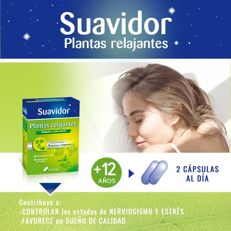 Suavidor – upokojujúce rastliny, 45 kapsúl
