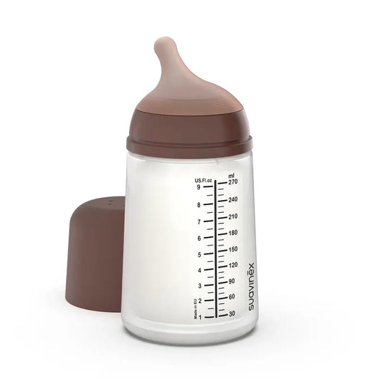 Suavinex fľaša proti kolike Zero Zero 270 ml, stredný prietok (M), od 3 mesiacov, Deep