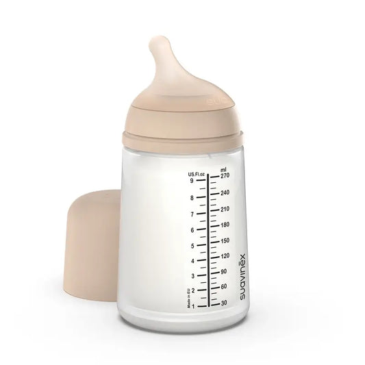 Suavinex fľaša proti kolike Zero Zero 270 ml, stredný prietok (M), od 3 mesiacov, Light