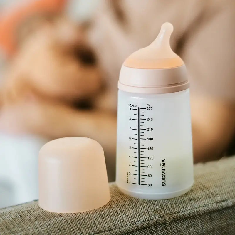 Suavinex fľaša proti kolike Zero Zero 270 ml, stredný prietok (M), od 3 mesiacov, Light