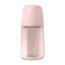 Suavinex Silikónová fľaša 240 ml, stredný prietok (M), od 3 mesiacov, Rosewater