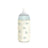 Suavinex sklenená fľaša 240 ml, stredný prietok (M), od 3 mesiacov, Poetry – modrá