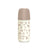 Suavinex sklenená fľaša 240 ml, stredný prietok (M), od 3 mesiacov, Poetry Beige