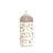 Suavinex sklenená fľaša 240 ml, stredný prietok (M), od 3 mesiacov, Poetry Beige