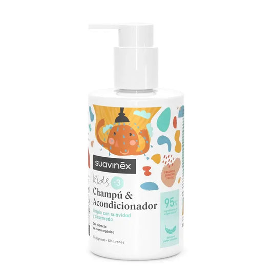 Suavinex šampón s kondicionérom pre deti od 3 do 10 rokov, 300 ml