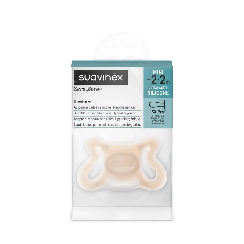 Suavinex Cumlík Zero Zero pre bábätká od 2 mesiacov do 2 mesiacov, Fair