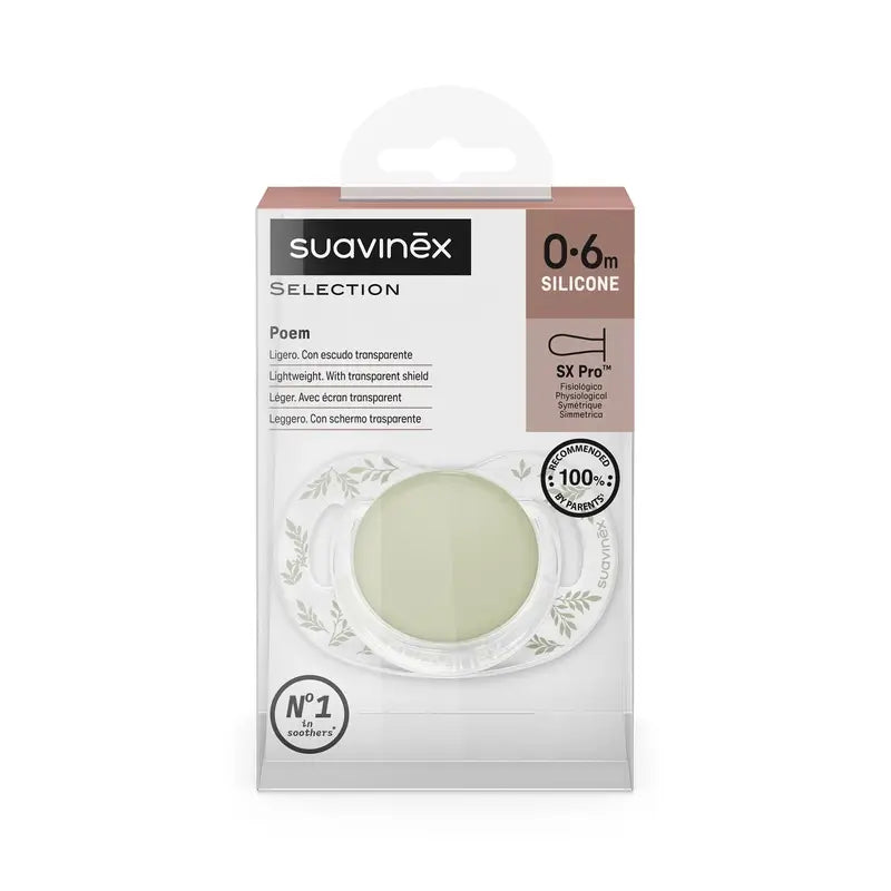 Suavinex cumlík Sx Pro 0–6 mesiacov, Poetry – zelený