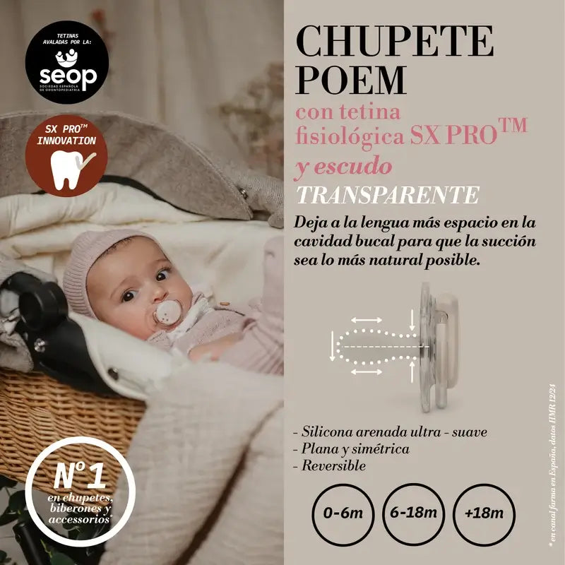 Suavinex cumlík Sx Pro 0–6 mesiacov, Poetry – zelený