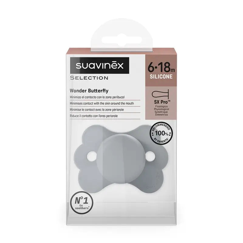 Suavinex cumlík Sx Pro 6–18 mesiacov, Wonderland – modrá jednofarebná