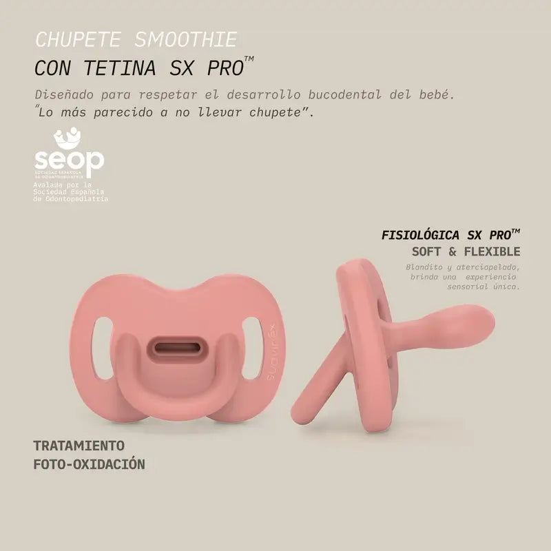 Suavinex cumlík, celosilikónový, fyziologický, Sx Pro, 0–6 mesiacov, zelený