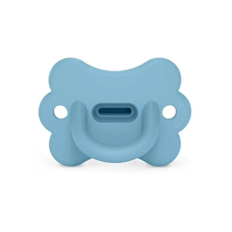 Suavinex Cumlík – celosilikónový, fyziologický, Sx Pro, 6–18 mesiacov, motýľ Infinity Blue