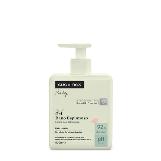 Suavinex Gel – penová kúpeľová voda pre bábätká, 500 ml