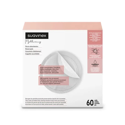 Suavinex Absorpčné vložky na dojčenie. 60 vložiek