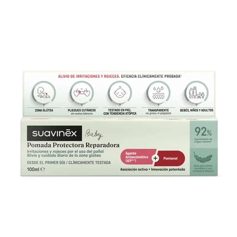 Suavinex Ochranná a regeneračná masť proti opareninám od plienok, 100 ml