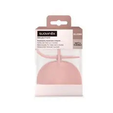 Suavinex – puzdro na detské cumlíky. Puzdro z pružného silikónu. 2 cumlíky. Od 0 mesiacov. Colour Essence, Nude