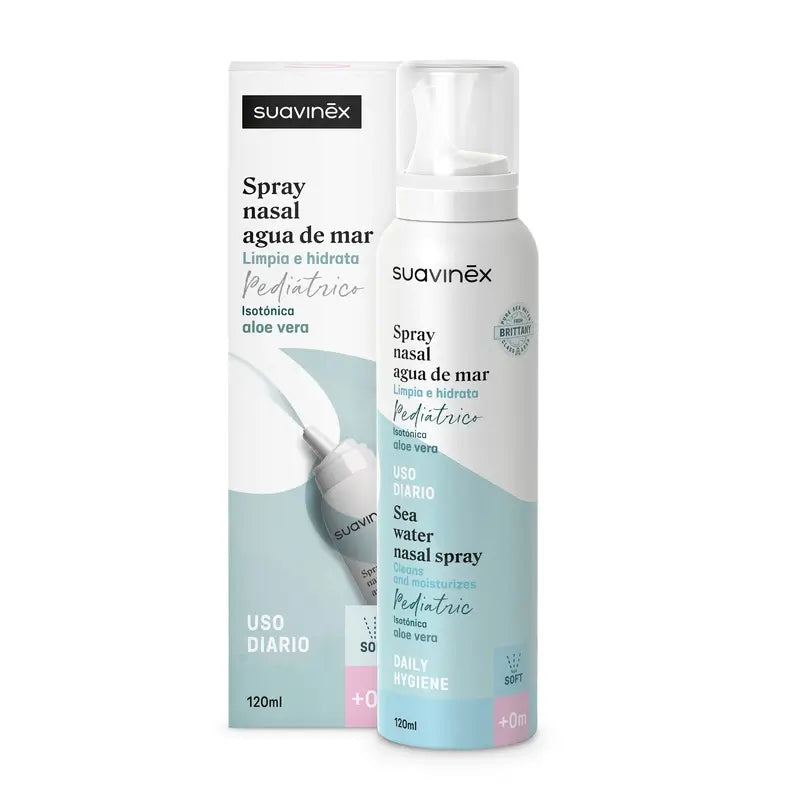 Suavinex Izotonický nosný sprej pre dojčatá, každodenná hygiena, 120 ml