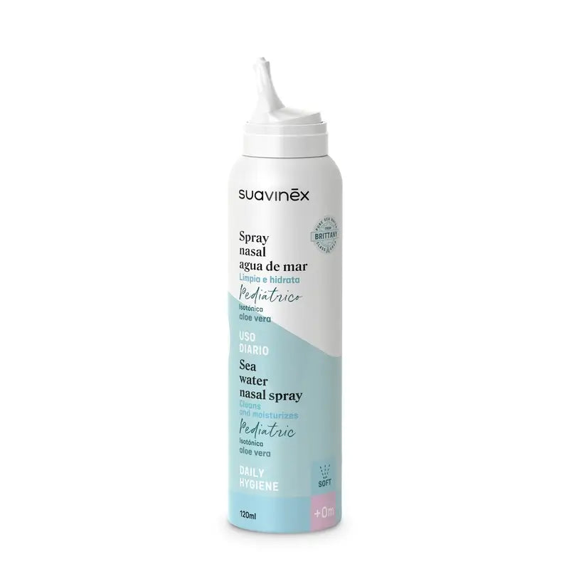 Suavinex Izotonický nosný sprej pre dojčatá, každodenná hygiena, 120 ml