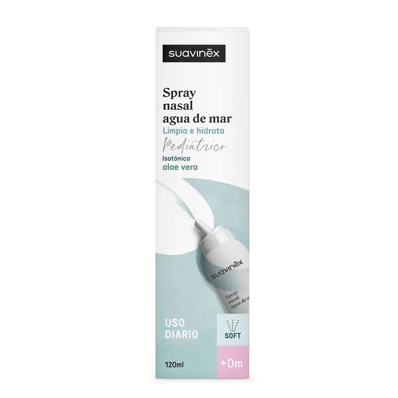 Suavinex Izotonický nosný sprej pre dojčatá, každodenná hygiena, 120 ml