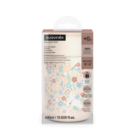 Suavinex Termoska na kašu 400 ml, Wonderland Kvetiny