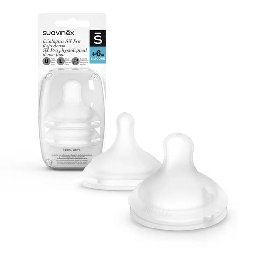 Suavinex balenie 2 fyziologických silikónových cumlíkov Sx Pro. Hustý prietok (L)