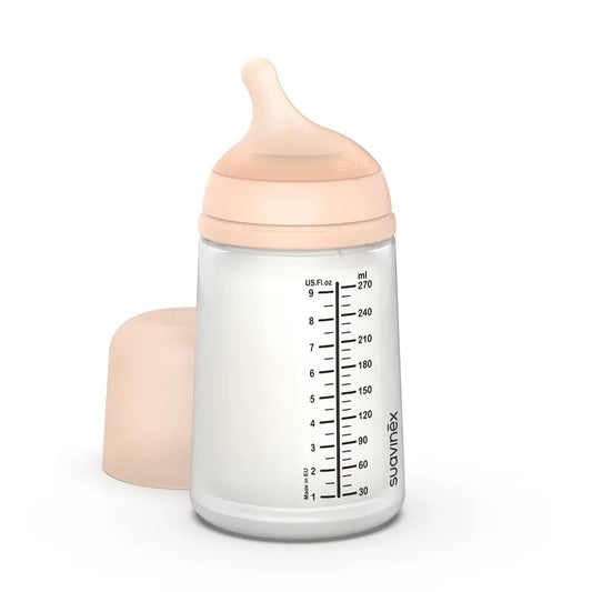 Suavinex fľaša proti kolike Zero Zero 270 ml, stredný prietok (M), od 3 mesiacov, Fair