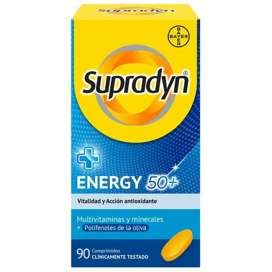 Supradyn Energy 50+ – vitamíny, minerály a energia, 90 tabliet