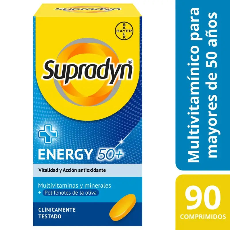 Supradyn Energy 50+ – vitamíny, minerály a energia, 90 tabliet