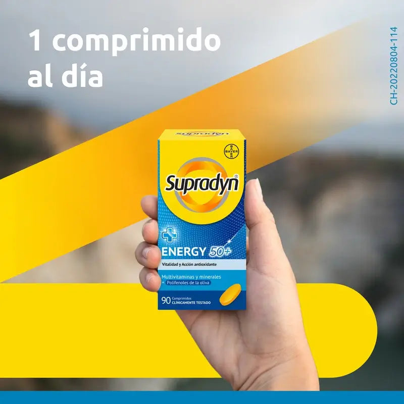 Supradyn Energy 50+ – vitamíny, minerály a energia, 90 tabliet
