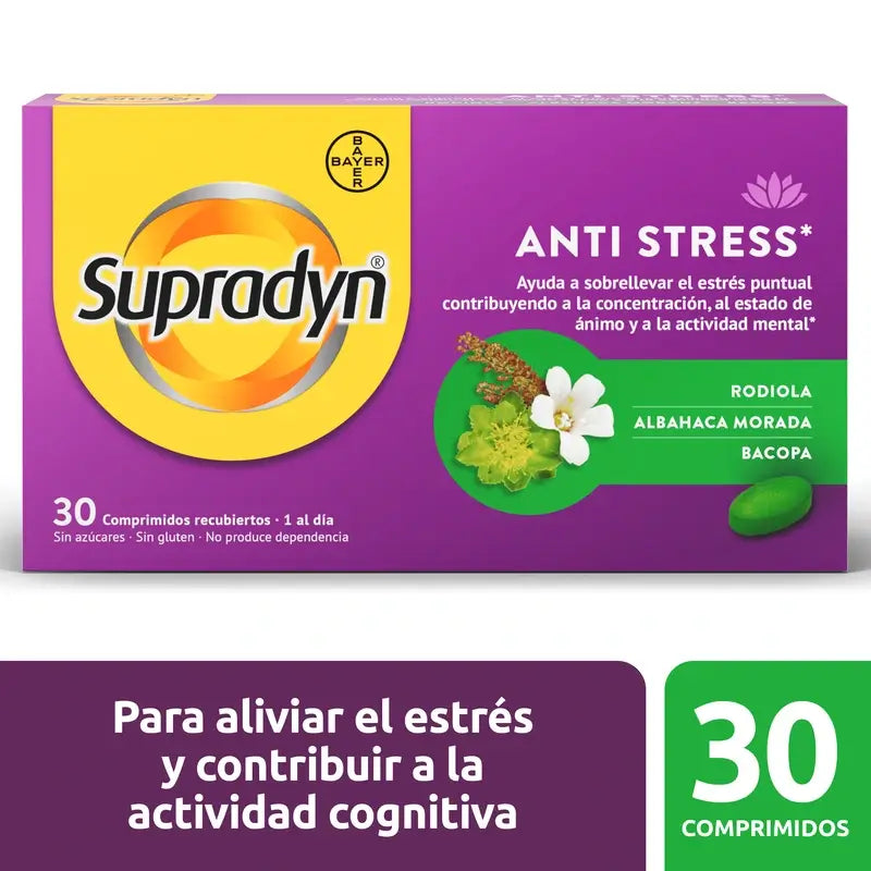 Supradyn Anti Stress – sústredenie a pamäť, 30 tabliet