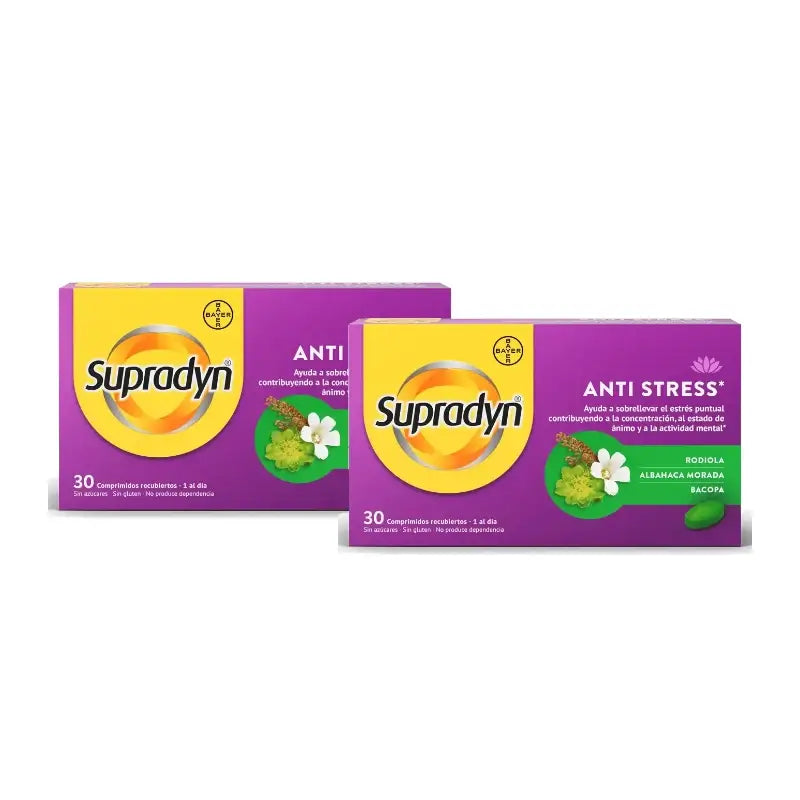 Supradyn Anti Stress – sústredenie a pamäť, balenie 2 x 30 tabliet
