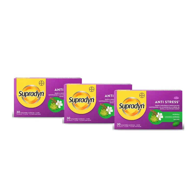 Supradyn Anti Stress – sústredenie a pamäť, balenie 3 x 30 tabliet